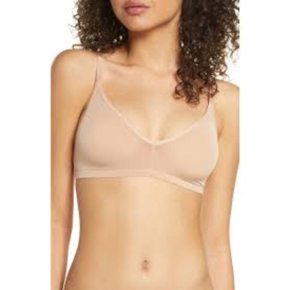 Negative Underwear Sieve Non-Wire Bra Beige, Size 2 (D1)